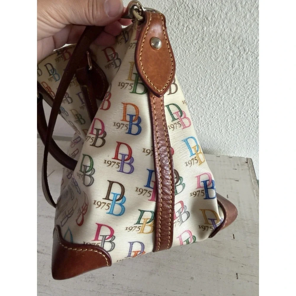 Vintage Dooney And Bourke Rainbow Db 1975 Satchel Bag Purse And Wallet